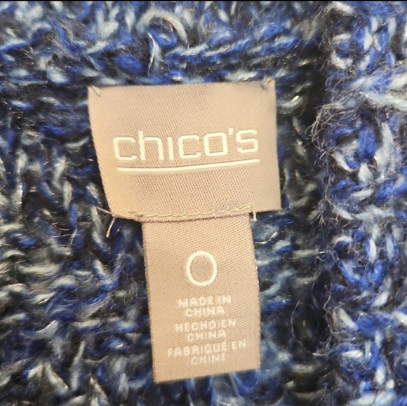 Chico's Blue Opulance Tayla Vest - Picture 3 of 5